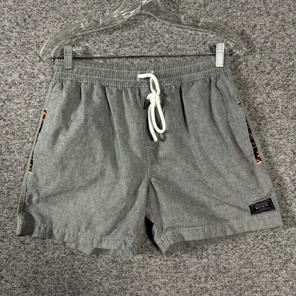 Wowie Women's Size Medium Gray Cotton 5" Inseam Drawstring Shorts